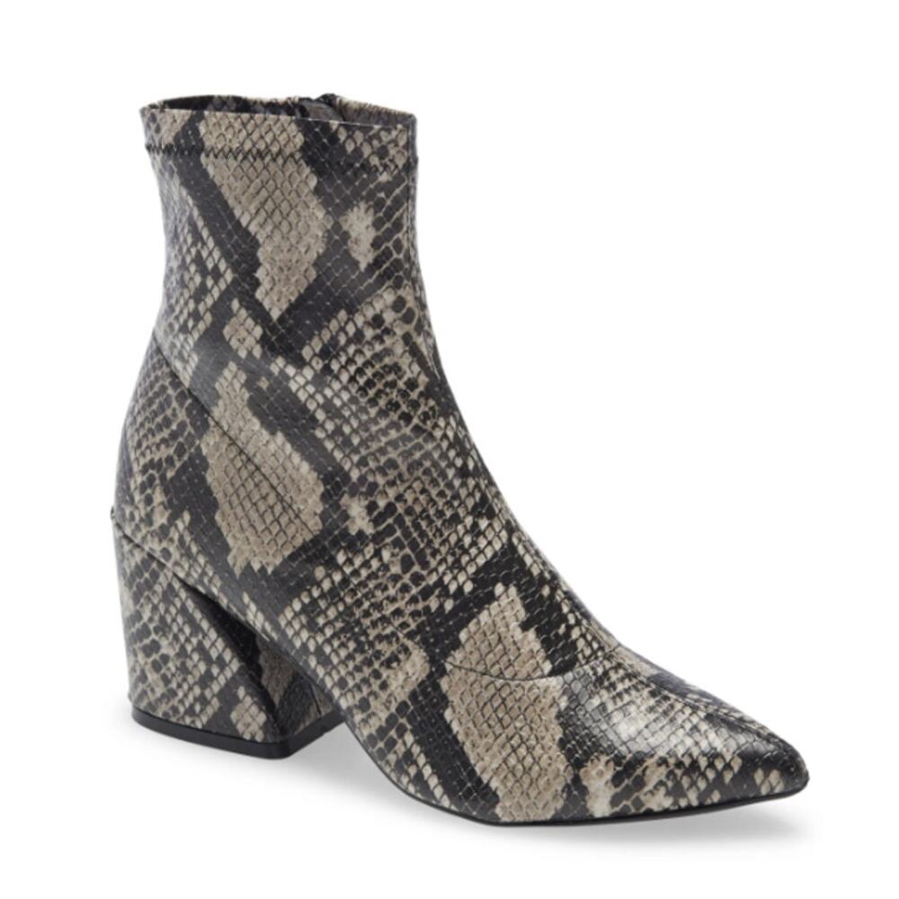 Steve Madden Edith Bootie in Natural Snake Print
